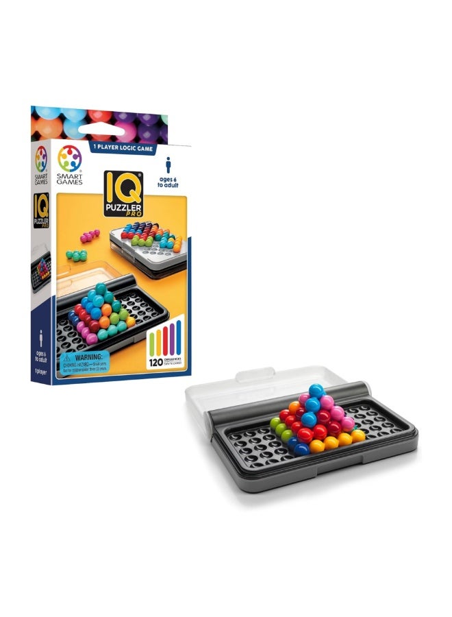 SmartGames IQ Puzzler Pro, Fun IQ Brain Teaser Puzzle, Cognitive Development STEM Toy with 120+ Challenges, Travel Friendly Handheld Educational Matching Puzzle Game, Suitable for Children Above 6+ - Image 1